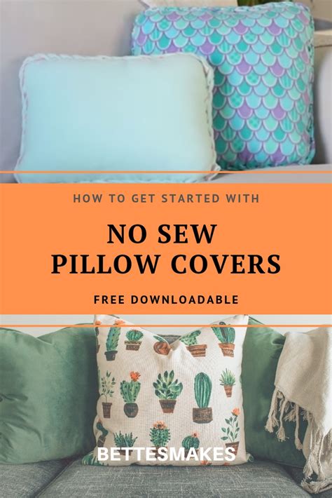 No Sew Pillow Covers Bettes Makes