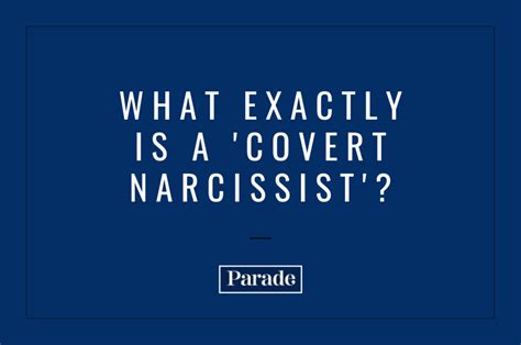 Covert Narcissist Traits What It Means And Signs Parade