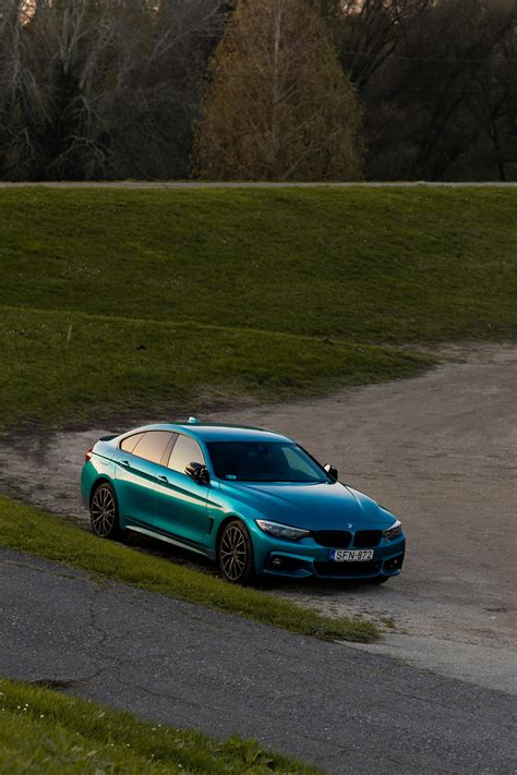 black bmw car  stock photo