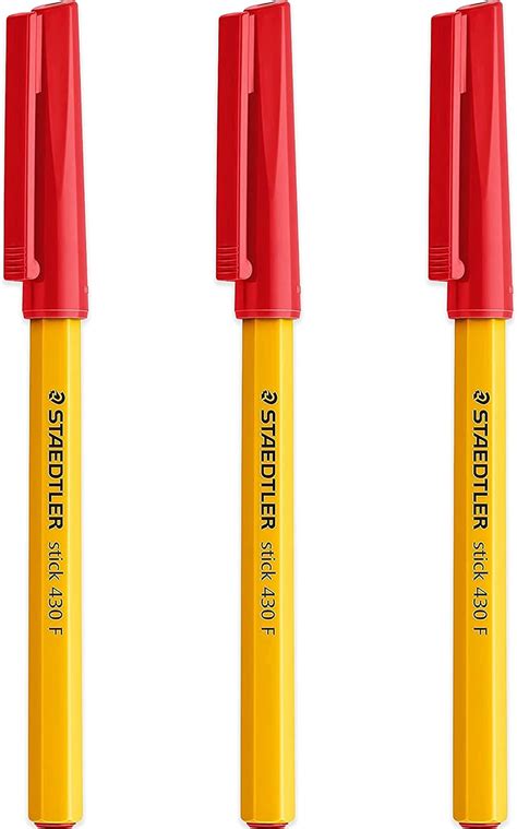 STAEDTLER Kugelschreiber Fein 0 3 Mm 430 St Ck Glatte Tinte Rote