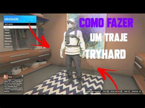 Como Fazer Um Traje Tryhard Preto E Branco Gta Online Xbox One Youtube