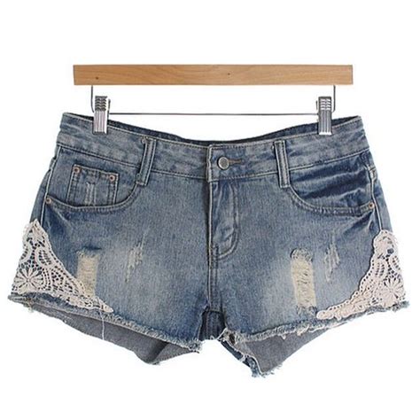 Lace Trim Denim Shorts Lace Trim Denim Shorts Lace Denim Shorts Denim And Lace