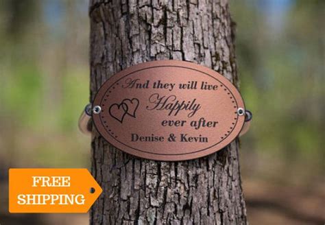 Tree Plaque Bracelet Memorial Tree Tags Tree Markers Safe And Gentle To The Tree Free Shipping