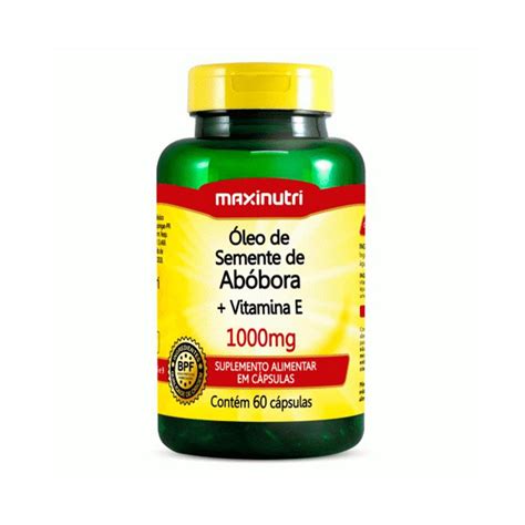 Oleo Semente De Abobora 500mg Maxinutri 60 Capsulas Submarino