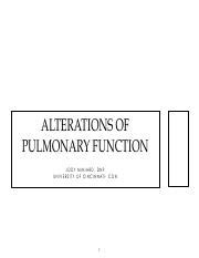 Pulmonary Alterations Full Slides 3 Pdf ALTERATIONS OF PULMONARY