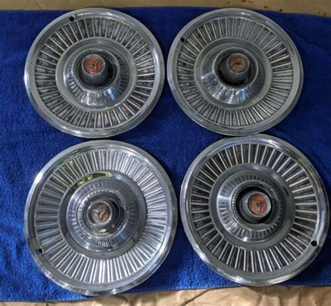 1967 1968 Dodge Polara Monaco 14 Wheel Covers Hubcaps Set Of 4 Ebay