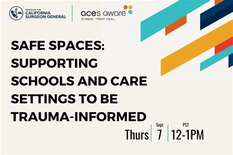 Safe Spaces Webinar Supporting Schools And Care Settings To Be Trauma