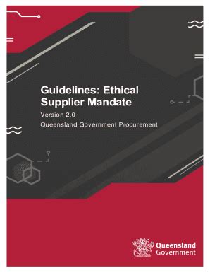 Fillable Online Guidelines Ethical Supplier Mandate Fax Email Print