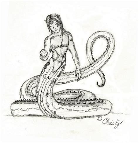 Naga (half man half snake) - Magical Creatures Fan Art (18879819) - Fanpop