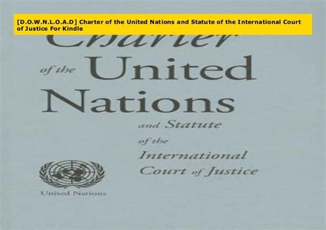 Download Charter Of The United Nations And Statute Of The In