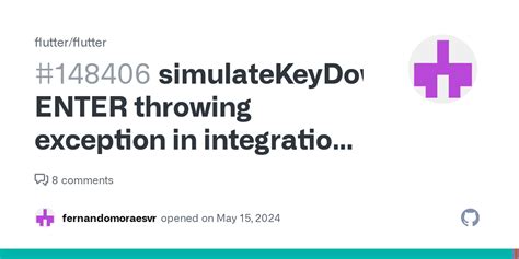 Simulatekeydownevent Enter Throwing Exception In Integration Tests