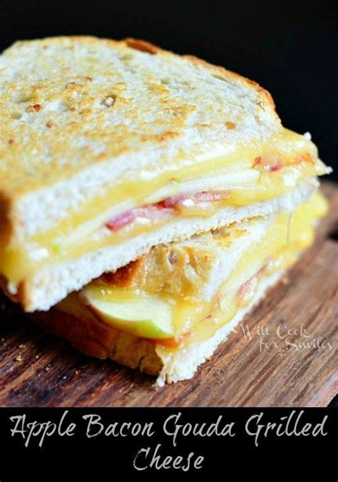 Irresistible Apple Bacon Gouda Grilled Cheese