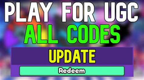 New Play For UGC Codes Roblox Play For UGC Codes January 2024 YouTube