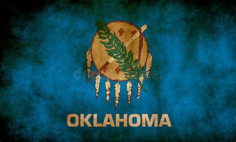 Rustic Grunge Oklahoma State Flag Stock Image Image Of Symbol Flag