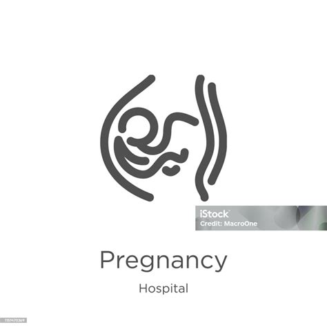 懷孕圖示載體從醫院收集細線懷孕輪廓圖示向量例證大綱細線懷孕圖示 用於網站設計和移動應用開發向量圖形及更多健保和醫療圖片 Istock