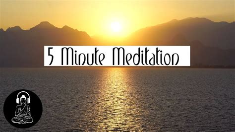 5 Minute Guided Meditation Positive Energy Relaxation Peace 🧘 Youtube