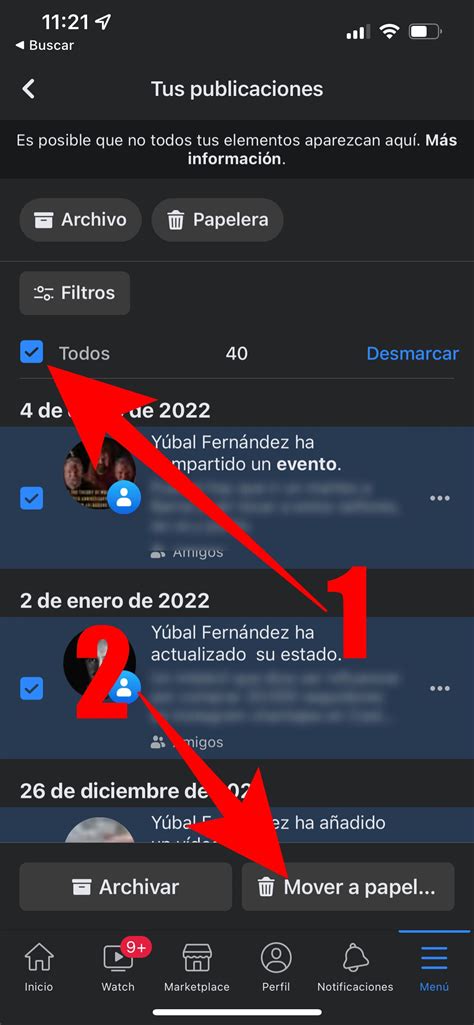 Cómo borrar todas las publicaciones de Facebook a la vez