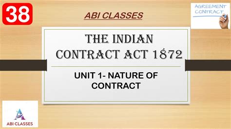 Ca Foundation Law The Indian Contract Act Part Types Of