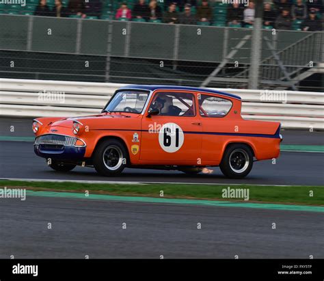 Brian Webb Ford Anglia E Hscc Hrsr Historic Touring Cars