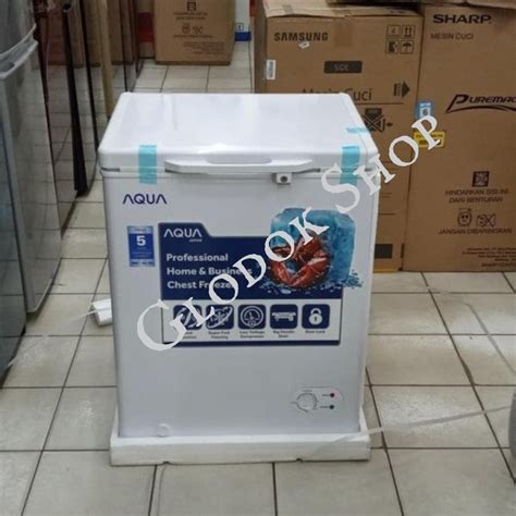 Jual Chest Freezer Aqua Sanyo 100 Liter AQF 100 Low Watt BATAM Shopee