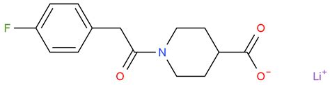 Piperidinecarboxylic Acid Fluorophenyl Acetyl Lithium Salt