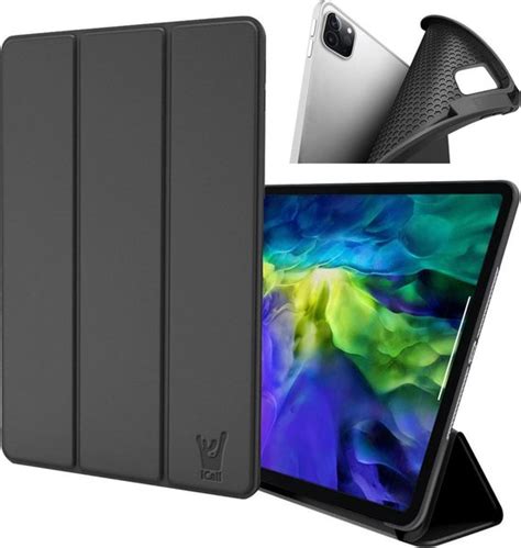 Ipad Pro Hoes Smart Cover Inch Trifold Book Case Leer