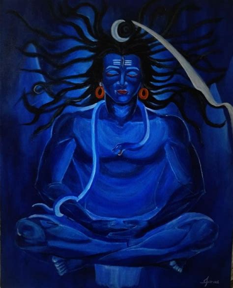 Meditating Shiva Lord Shiva Painting Shiva Meditation Lord Hanuman