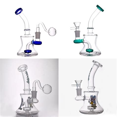 Dhl Glass Bong Stereo Matrix Perc Mobius Recycler Glass Oil Burner Dab