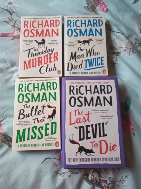 Richard Osman The Thursday Murder Club Bundle 4 X Book Collection 1