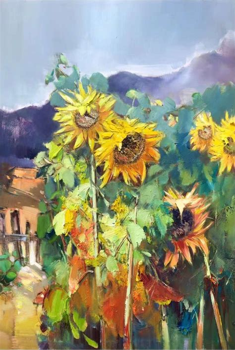 Abstract Paintings Of Sunflowers