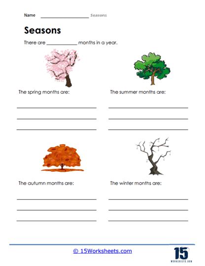 seasons worksheets  worksheetscom