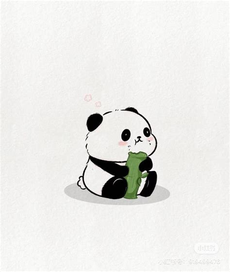 Pin By Gia On Cute Wallpaper Cute Panda Drawing Panda Drawing Cute