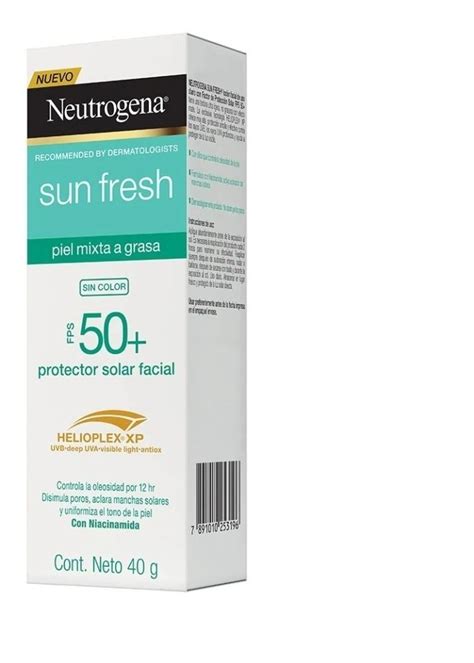 Protector Solar Facial Neutrógena Sun Fresh 50 Mixta A Grasa MercadoLibre