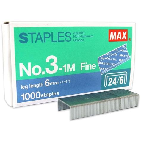 Refill Isi Staples Stapler Max No 3 1m Atau 246 Shopee Indonesia