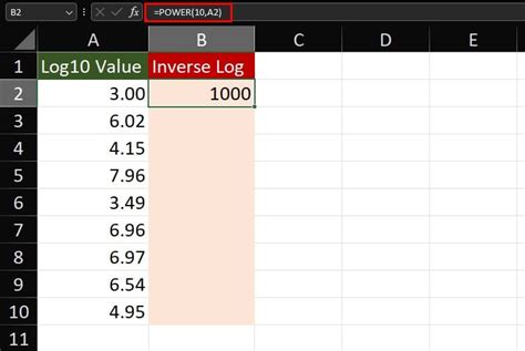 Here S How To Reverse Log Base In Excel