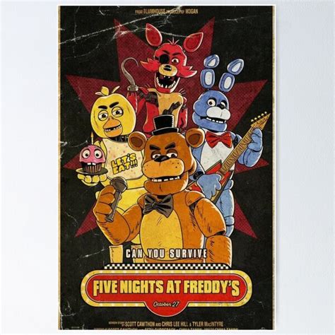 Five Nights At Freddys Fnaf Poster For Sale By Ril X Redbubble