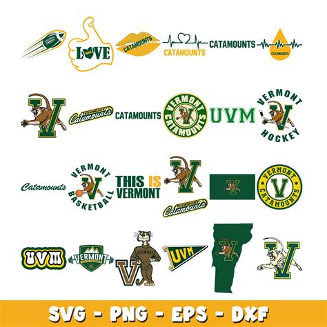 Logo Vermont Catamounts Bundle svg, Vermont Catamounts logo svg, ncaa ...