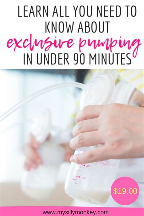 Online Exclusive Pumping Class Pump Like A Pro Breastfeeding And Pumping Exclusively