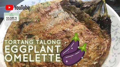 Simple Tortang Talong Eggplant Omelette Recipe Requested By