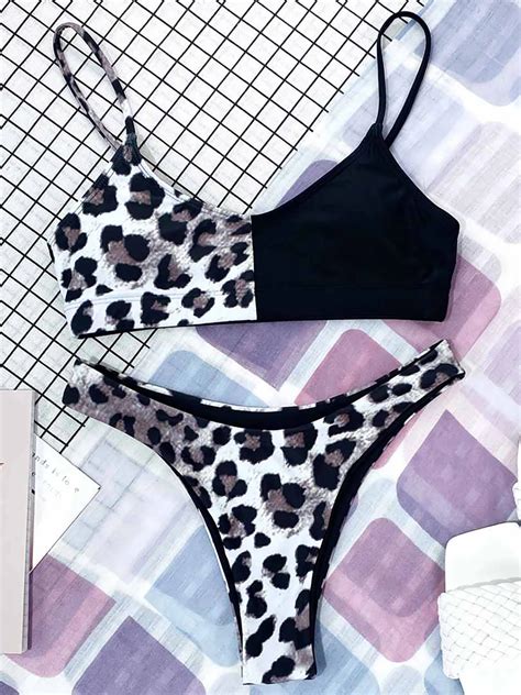 Color S Xl Sexy Leopard Bikini Women Swimwear Female Swimsuit Two