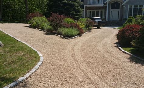 Contemporary Driveway Pavers Circle Driveway Landscaping Gravel