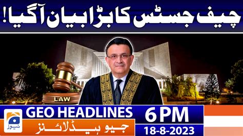 Geo News Headlines Pm Aug Tv Shows Geo Tv