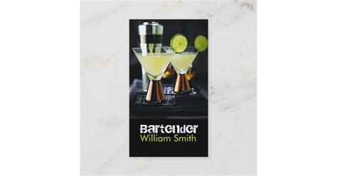 Bartender Business Card | Zazzle