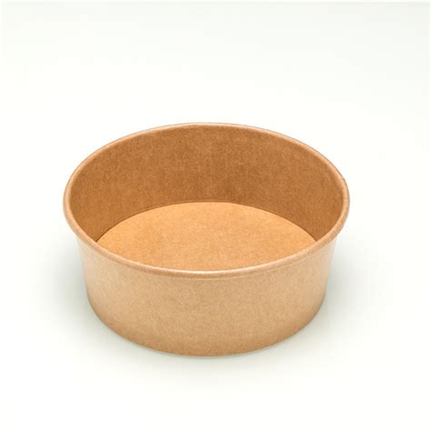 Take Away 190gsm Custom Kraft Brown Paper Bowl