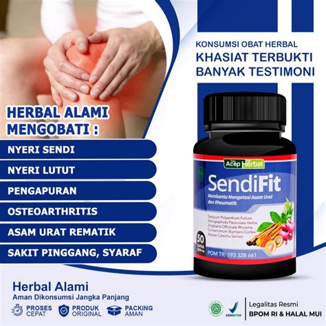 Jual Sendifit Original Obat Nyeri Sendi Lutut Osteoartritis Pengapuran