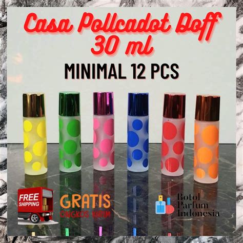 Jual Botol Parfum Kosong Spray Kaca Ml Casa Doff Motif Pollcadot