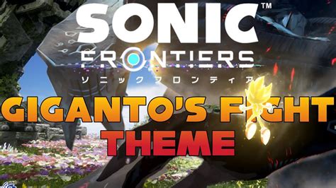 Sonic Frontiers Giganto S Fight Theme Animated Lyrics Youtube