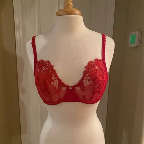 La Perla Intimates And Sleepwear Nwt La Perla Red Lace Underwire Bra