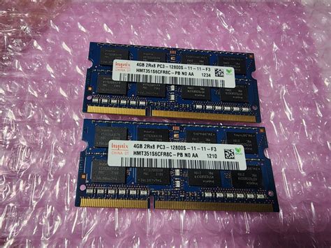 Yahoo オークション 即決 hynix製 DDR3 4GB2枚 合計8GB PC3 12800S