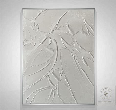 White Abstract Art White 3d Texture White Abstract Wall Art - Etsy